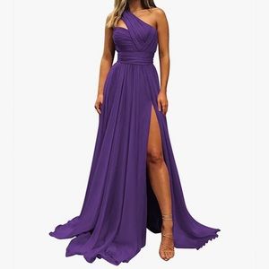Purple Chiffon Dress